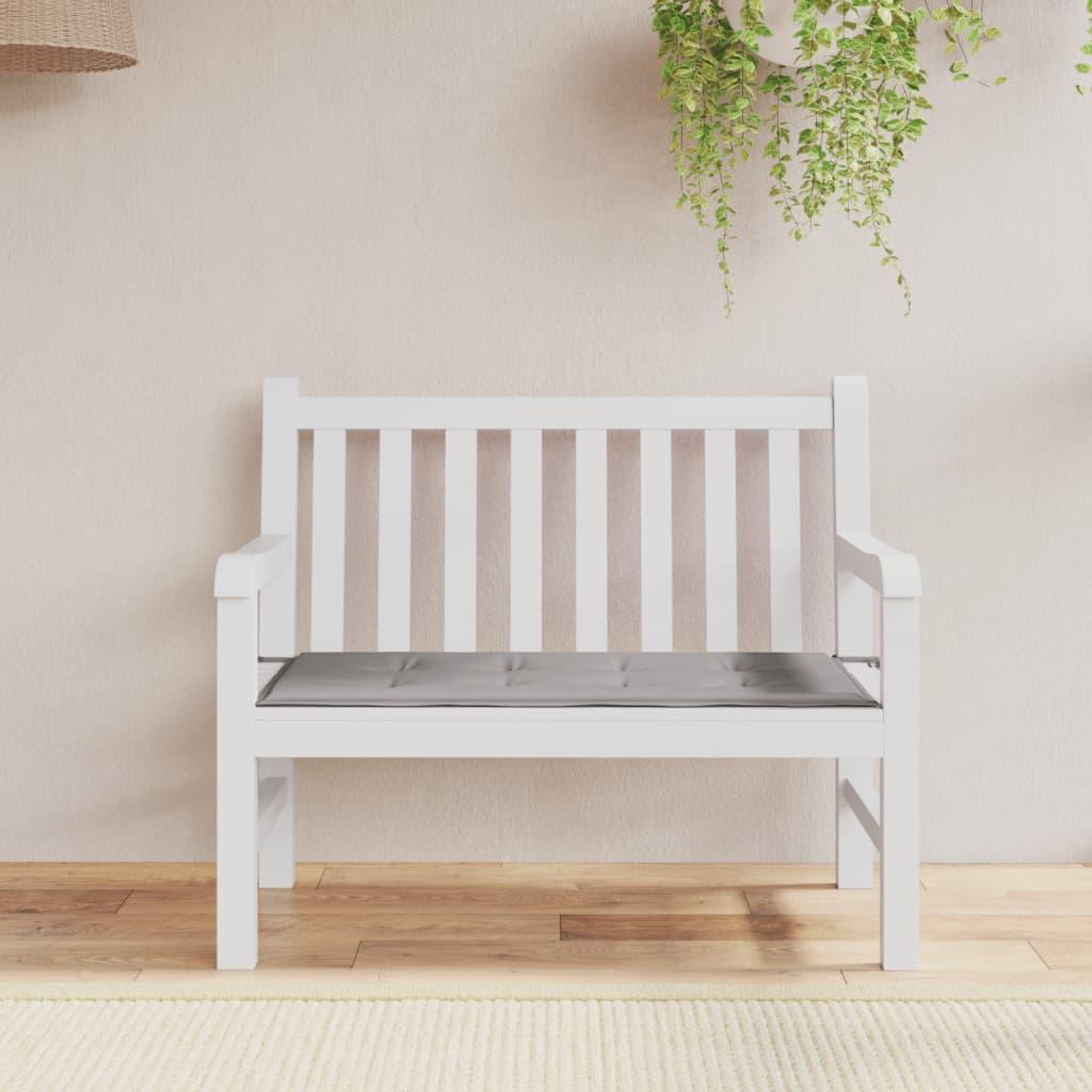 Hynde til havebænk 100x50x3 cm oxfordstof grå