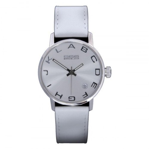 Unisex armbåndsur 666 Barcelona 666-271 - Ø 35 mm, hvid