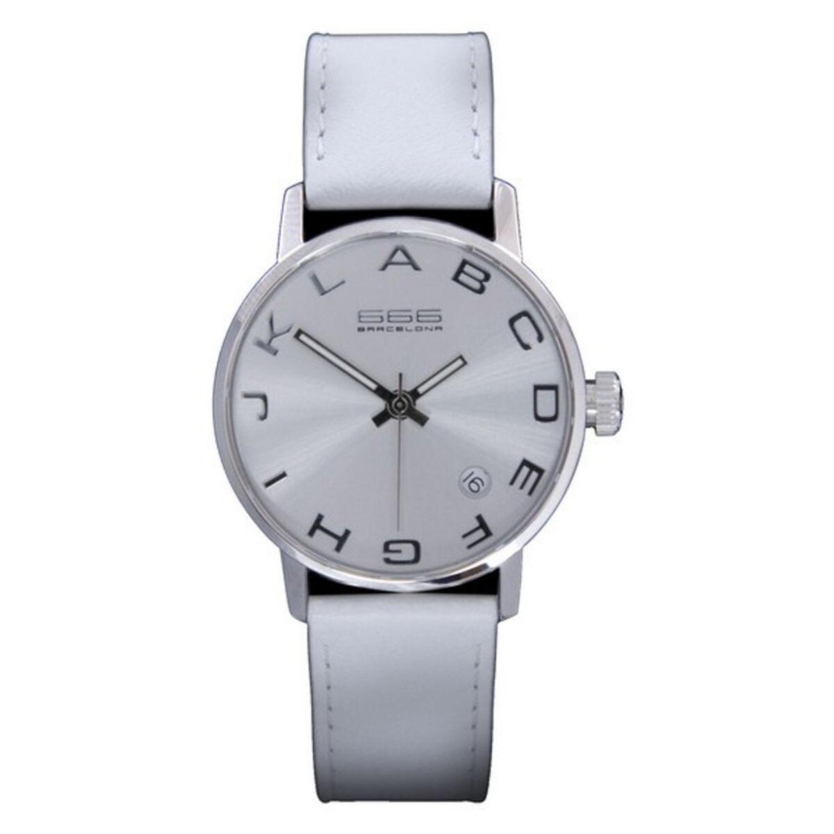 Unisex armbåndsur 666 Barcelona 666-271 - Ø 35 mm, hvid