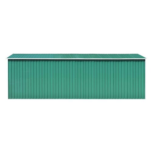 Haveskur 257x580x181 cm metal grøn