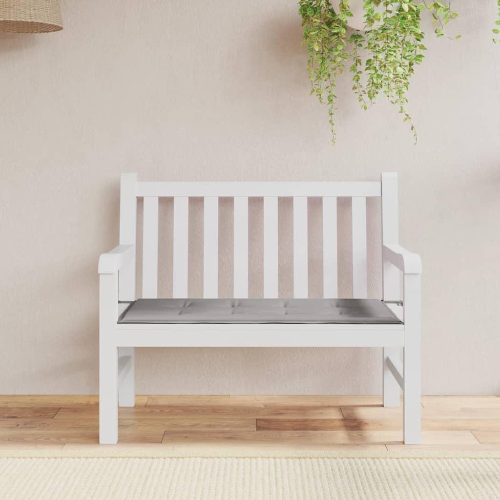 Hynde til havebænk 120x50x3 cm oxfordstof grå