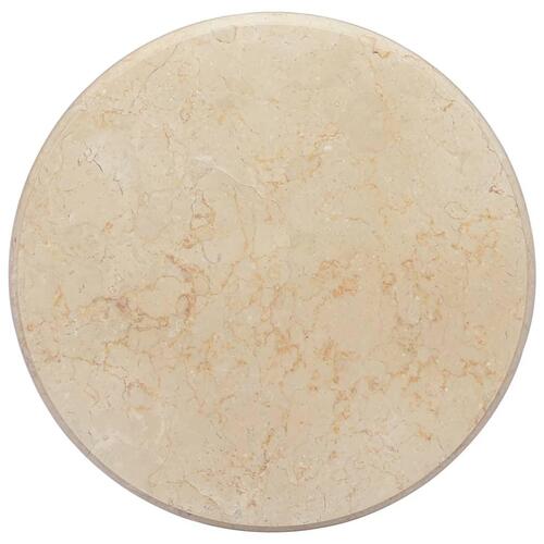 Bordplade Ø50x2,5 cm marmor cremefarvet