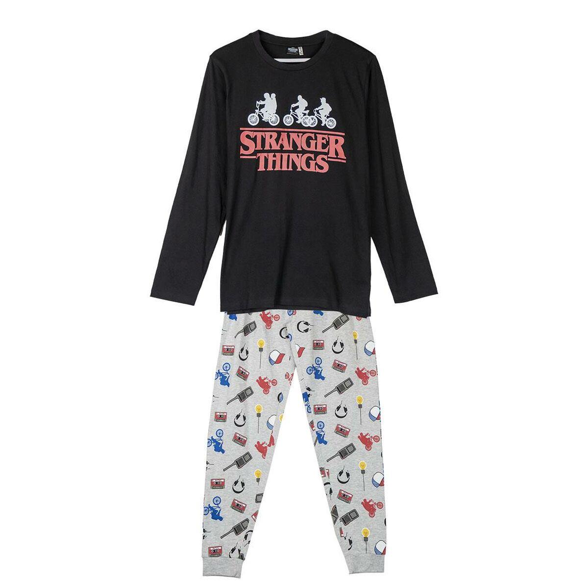Nattøj Stranger Things Grå Sort XL