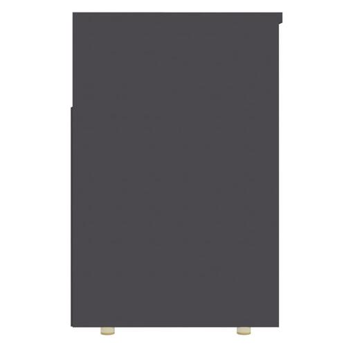 Skobænk 105x30x45 cm spånplade grå