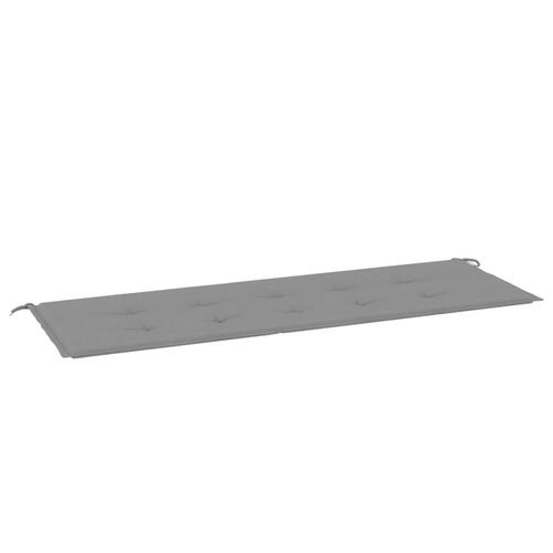 Hynde til havebænk 150x50x4 cm stof grå