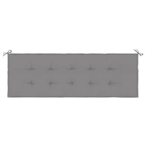 Hynde til havebænk 150x50x4 cm stof grå