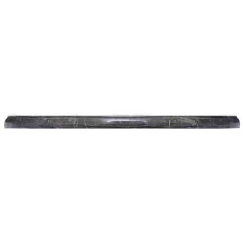 Bordplade Ø50x2,5 cm marmor sort