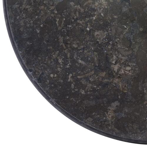 Bordplade Ø50x2,5 cm marmor sort