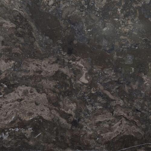 Bordplade Ø50x2,5 cm marmor sort