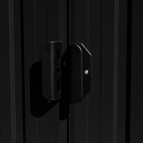 Haveskur 257x580x181 cm metal antracitgrå