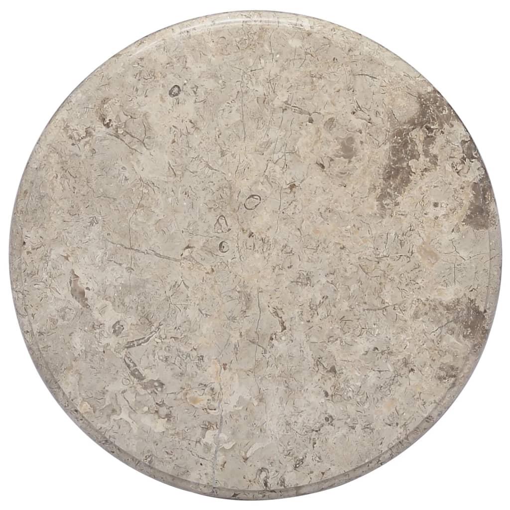 Bordplade Ø50x2,5 cm marmor grå