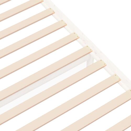 Sengeramme 75x190 cm Small Single massivt træ hvid