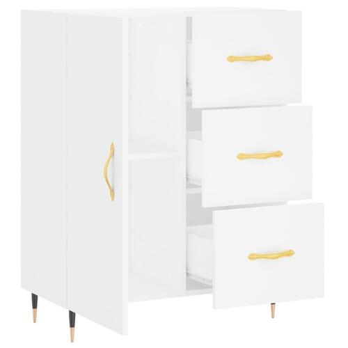 Skænk 69,5x34x90 cm konstrueret træ hvid