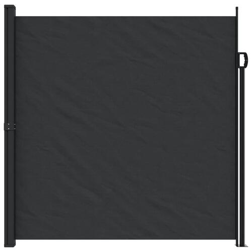 Sidemarkise 200x500 cm sammenrullelig sort