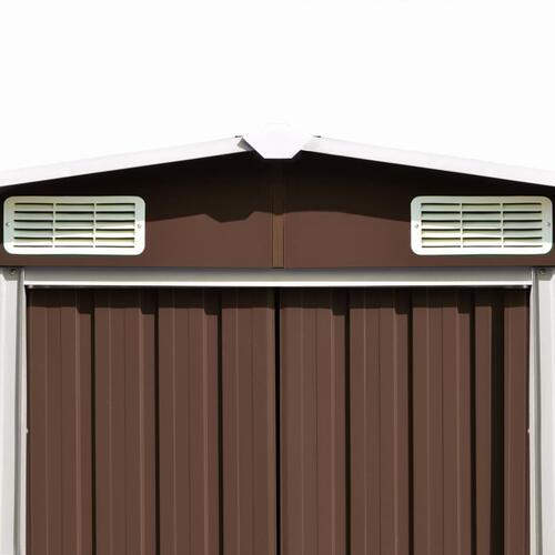 Haveskur 257x580x181 cm metal brun