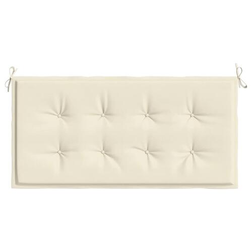 Hynde til havebænk 120x50x3 cm oxfordstof cremefarvet