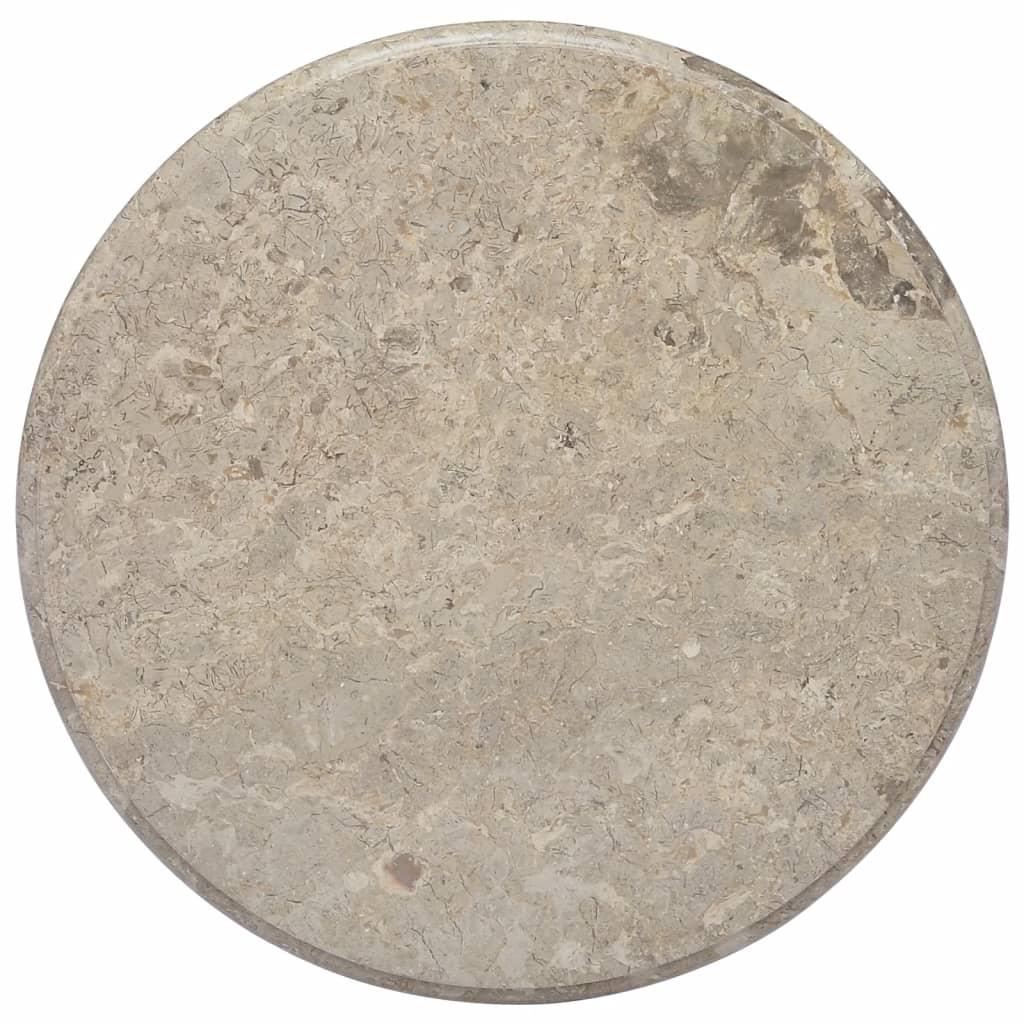 Bordplade Ø60x2,5 cm marmor grå