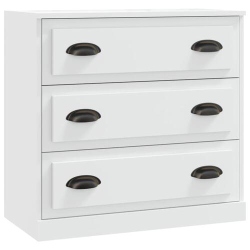 Skænk 70x35,5x67,5 cm konstrueret træ hvid