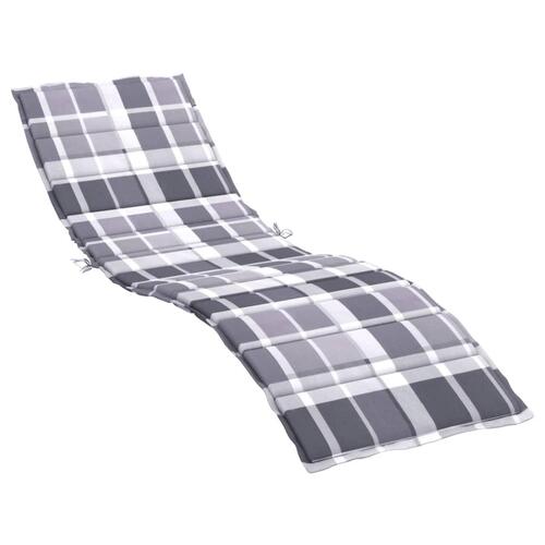 Hynde til liggestol 200x70x3 cm oxfordstof gråternet
