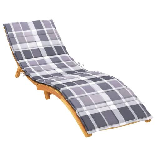 Hynde til liggestol 200x70x3 cm oxfordstof gråternet