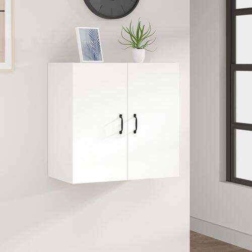 Vægskab 60x31x60 cm konstrueret træ hvid