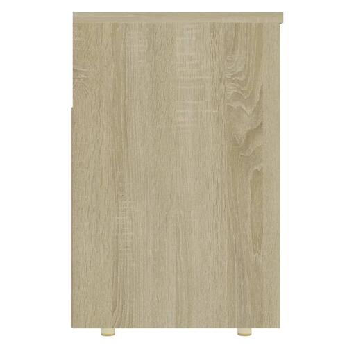 Skobænk 105x30x45 cm spånplade sonoma-eg