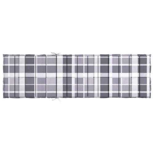 Hynde til liggestol 200x70x3 cm oxfordstof gråternet