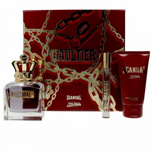 Parfume sæt til mænd Jean Paul Gaultier EDT Scandal 3 Dele