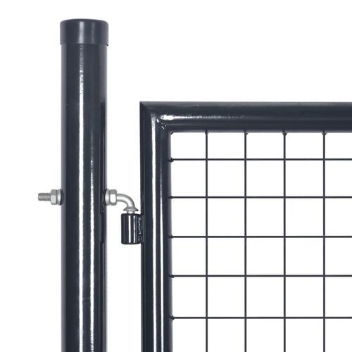 Havelåge i trådnet galvaniseret stål 289 x 100 cm grå