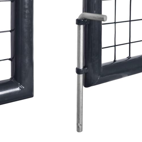Havelåge i trådnet galvaniseret stål 289 x 100 cm grå