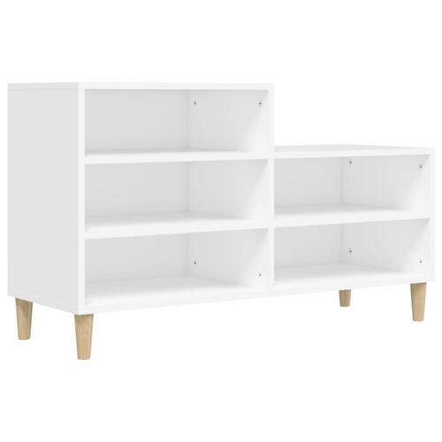 Skoreol 102x36x60 cm konstrueret træ hvid