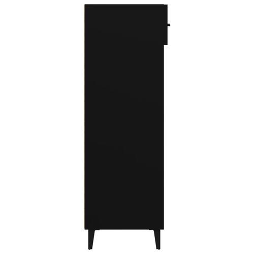 Skoreol 60x35x105 cm konstrueret træ sort