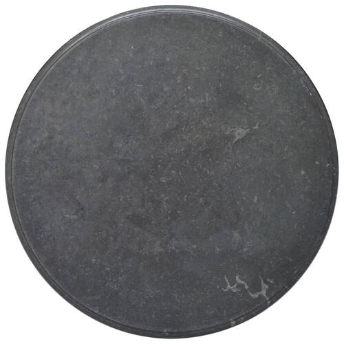 Bordplade Ø70x2,5 cm marmor sort