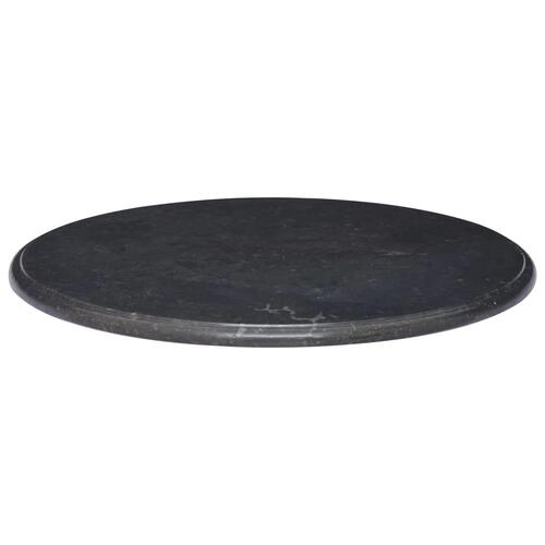 Bordplade Ø70x2,5 cm marmor sort