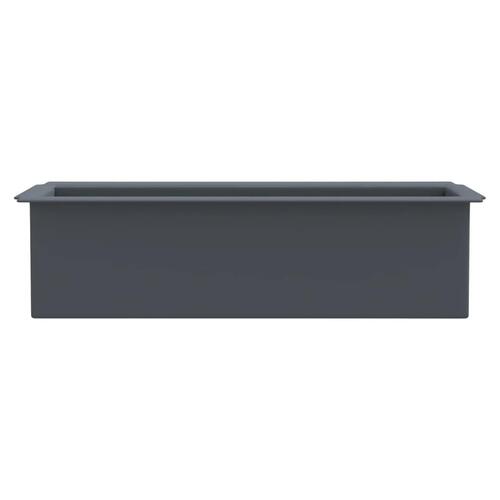 Blomsterkasser til Euro-paller 12 stk. 36x13,5x9,5 cm PP grå