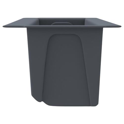 Blomsterkasser til Euro-paller 12 stk. 36x13,5x9,5 cm PP grå
