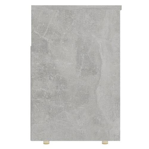 Skobænk 105x30x45 cm spånplade betongrå