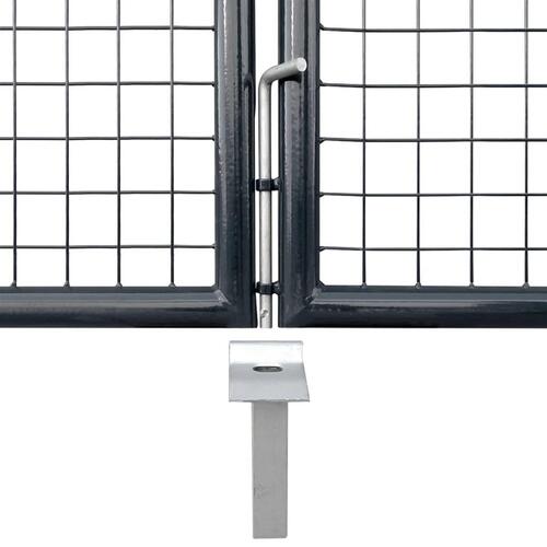 Havelåge i trådnet galvaniseret stål 289 x 150 cm grå