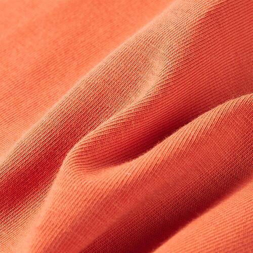 Langærmet T-shirt til børn str. 116 cm orange