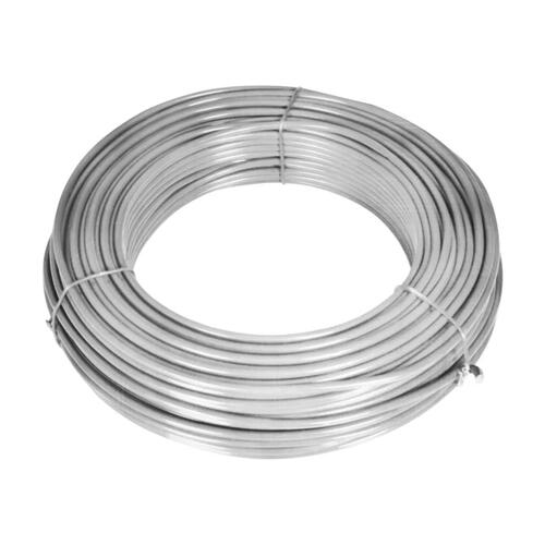 Trådhegn med pæle 25x1,5 m galvaniseret stål sølvfarvet