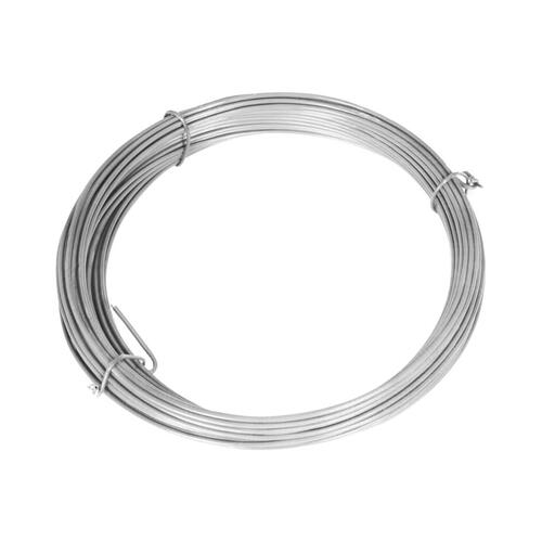 Trådhegn med pæle 25x1,5 m galvaniseret stål sølvfarvet