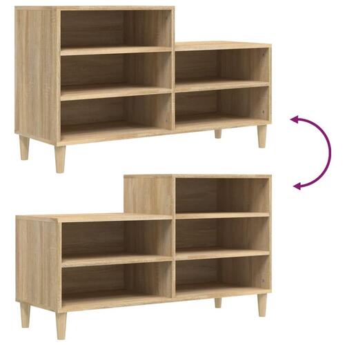 Skoreol 102x36x60 cm konstrueret træ sonoma-eg