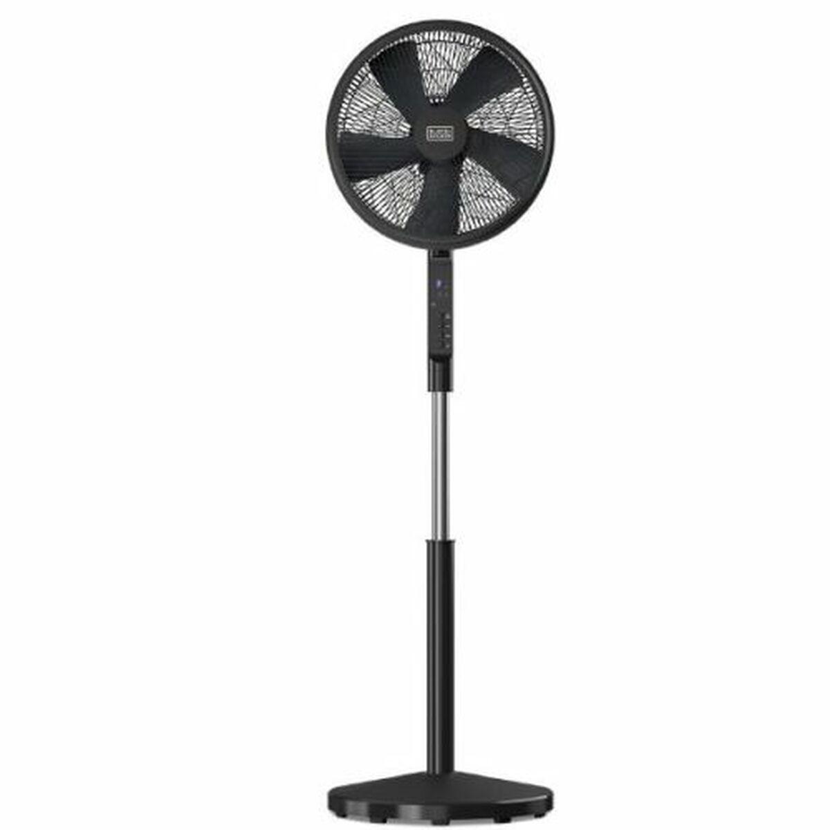 Fritstående ventilator Black & Decker BXEFP51E Sort 55 W