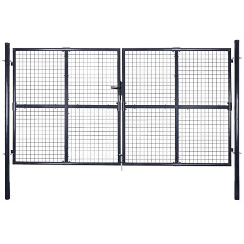Havelåge i trådnet galvaniseret stål 289 x 200 cm grå