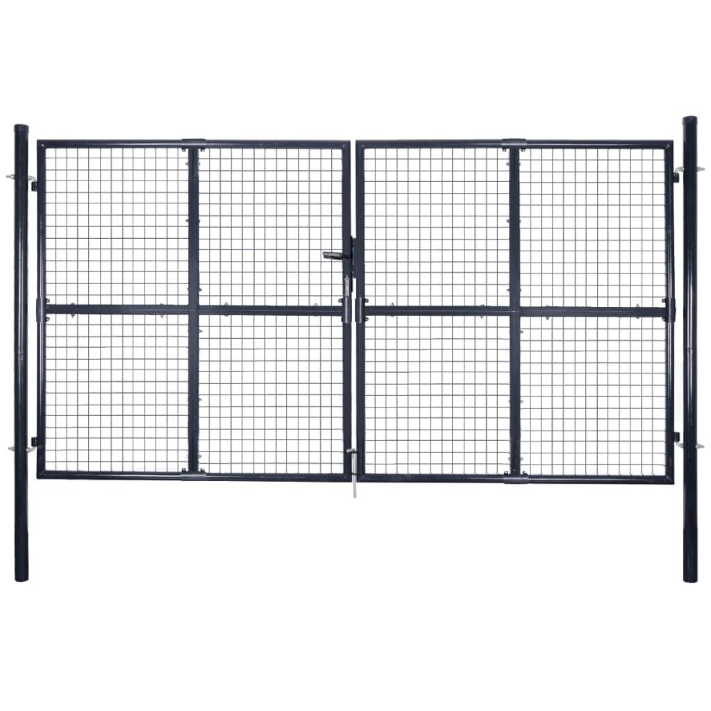 Havelåge i trådnet galvaniseret stål 289 x 200 cm grå