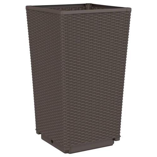 Plantekurve 4 stk. 32,5x32,5x57 cm PP brun