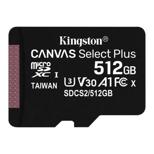 Kingston microSDXC Canvas Select Plus 512 GB med SD-adapter - 100 MB/s