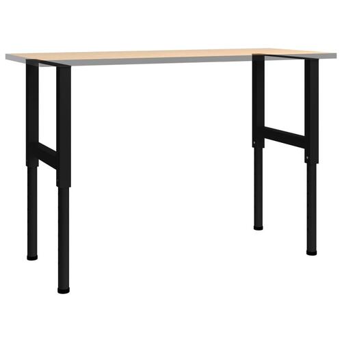 Stel til arbejdsbænk 2 stk. 55x(69-95,5) cm metal sort