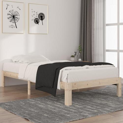 Sengeramme 100x200 cm massivt fyrretræ
