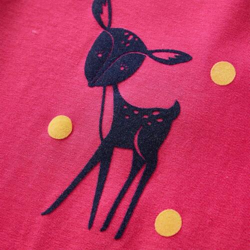 Langærmet T-shirt til børn str. 92 pink